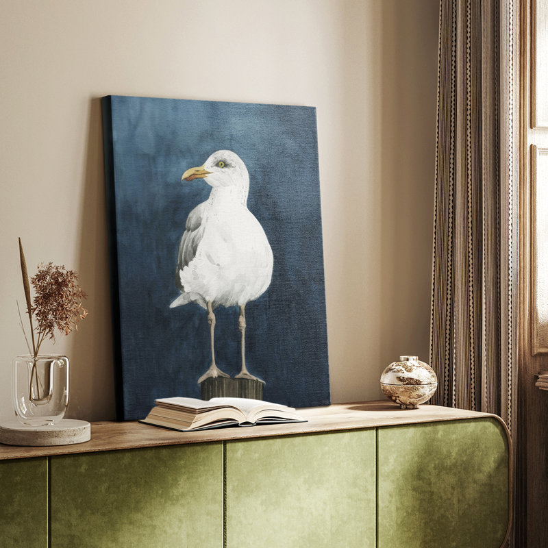 Night Gull II -Custom Wrapped Gallery Cavas, 60" H x 40" W