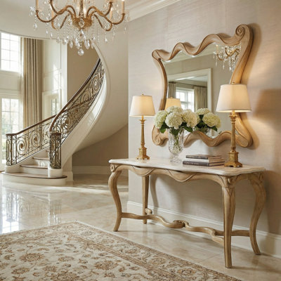 Jadyel Beachstone Ribon Console Table