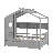 Wooden House Bed-500736707-500736704