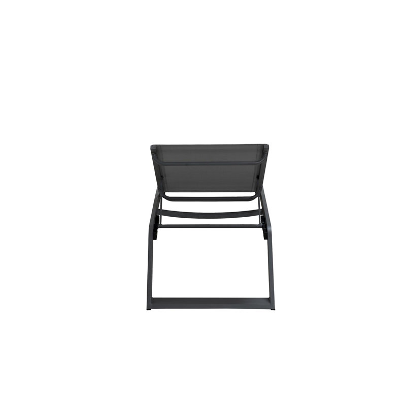 Siesta 80.8" Long Reclining Single Chaise, Gray