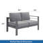 Ensemble de conversation 4 pièces pour patio en aluminium 4 pièces