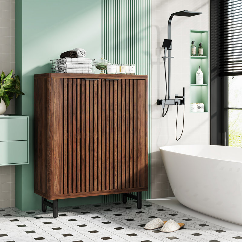 Kelahni Bathroom Cabinet, Walnut