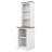 Curved Bookshelf Set Of 2, Modern Freestanding Tall Cabinet With Open Display Shelves And Anti-Tip Device-1452873398