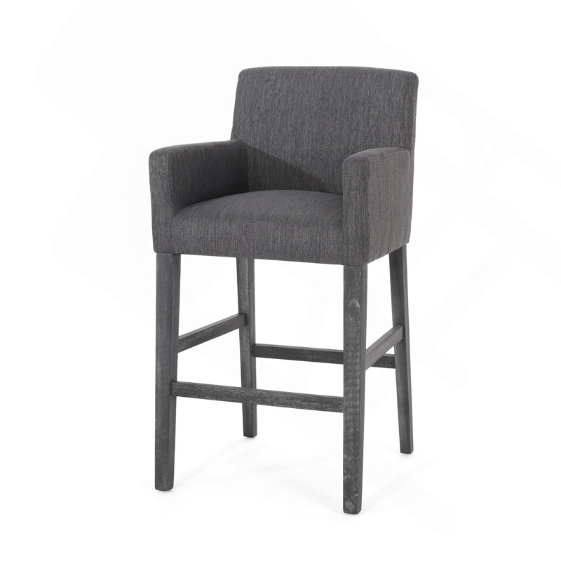 Tabourets de comptoir rembourrés de 30,5 pouces, 1, Gris anthracite