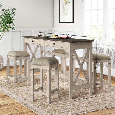 Console Table W/4 Stools