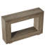 Console 47 po avec rangement - Table d'entrée étroite rustique avec tablette ouverte