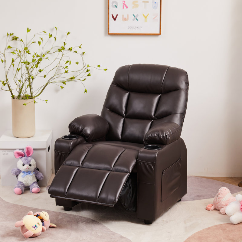 Fauteuil inclinable pour enfants Bartruff, Brun
