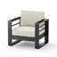 Fauteuil club d'extérieur en aluminium avec coussin beige Maya Bay, ensemble de 2-2084959980