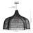 Modern Black Rattan Woven Pendant Light-1038350036