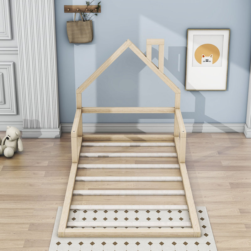 Twin Platform Bed, Natural