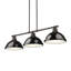 Luminaire suspendu linéaire 3 lumières Laramy-107150113-107150117