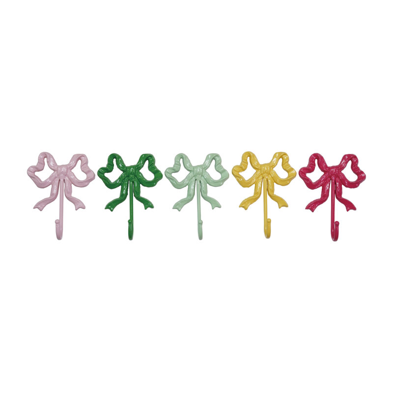 5-Piece Metal Bow Shaped Wall Hook