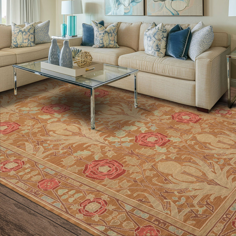 Tapis en laine noué à la main 5 pi 10 po x 8 pi 10 po Nourison Nourmak Oushak