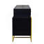 Ensemble de coiffeuse avec miroir, commode avec table de chevet et 4 tiroirs-1238217399