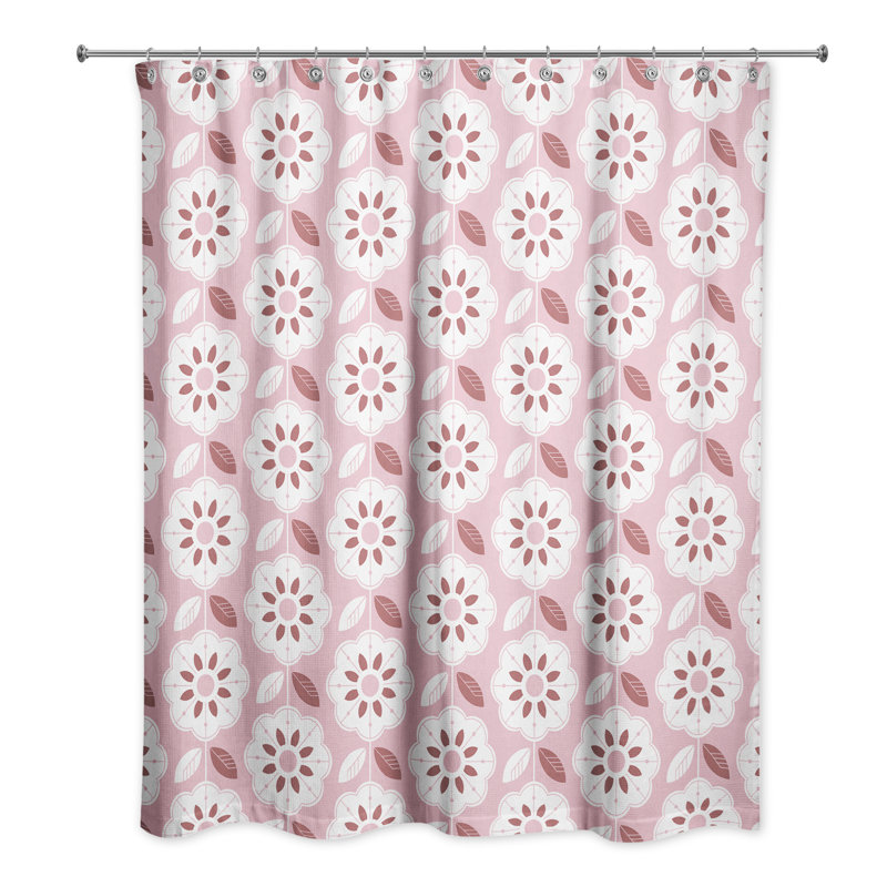 Floral Shower Curtain, Pink