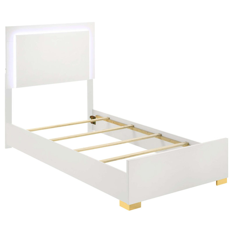 Zaidah Platform Bed, Full, White