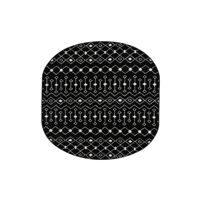 Somerville Geometric Indoor Rug, Oval 5'3" x 8'