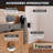 Mini Black Rustic Straight Design Non-Bypass Single Track Two Door Hardware Kit For Cabinet Use( Cabinet Not Included）-1814816366
