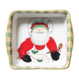 Old St. Nick Square Earthenware Baker