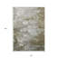 Tapis extérieur lavable abstrait taupe et ivoire brun 10 pi x 14 pi