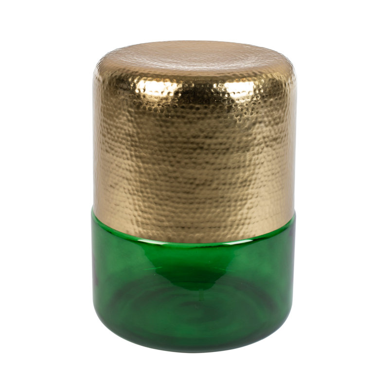 Cave End Table, Green