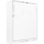 Grand lit rotatif 360 avec rangement caché, mur blanc pour petits appartements et chambres d'amis, rangement intégré de conception moderne, structure en bois, économie,