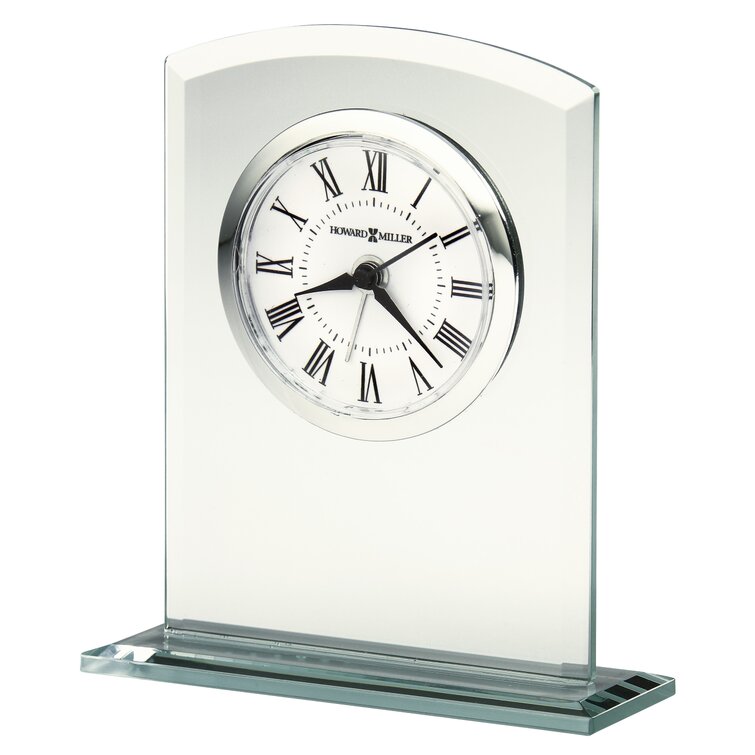 Howard Miller Analogue: Roman Numeral Crystal Quartz Tabletop Clock with  Alarm in Glass & Reviews - Wayfair Canada