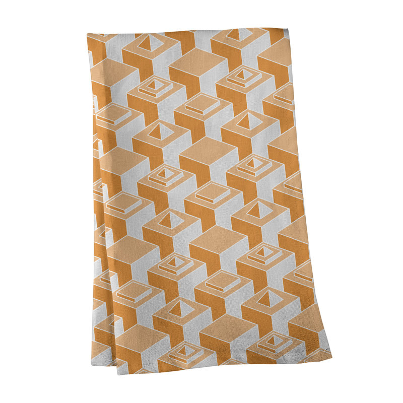 Patricia Geoffrey Tea Towel Kitchen Towel, Tan, Cotton Twill