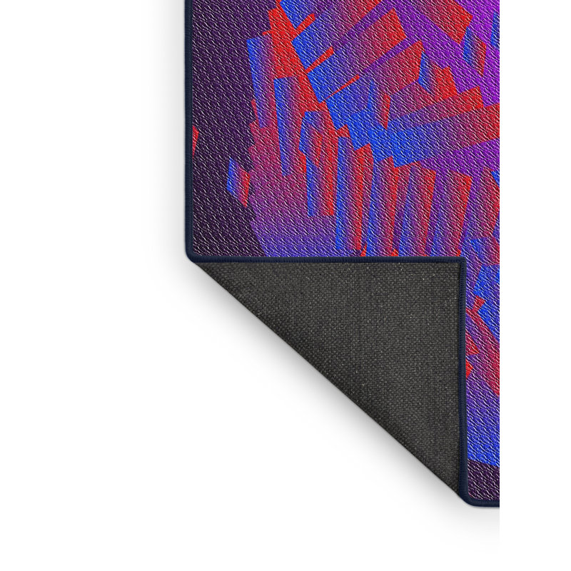 Mauve Tapis décoratif, Rectangle 2 pi x 5 pi