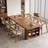 Walnut Rectangular Solid Wood Executive desk-206284825
