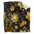 Motif floral noir