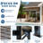 Wall-Mounted Lean to Pergola Aluminum Hardtop Gazebo – Durable Polycarbonate Roof, UV Protection, Easy Assembly – Size: 10x10 FT