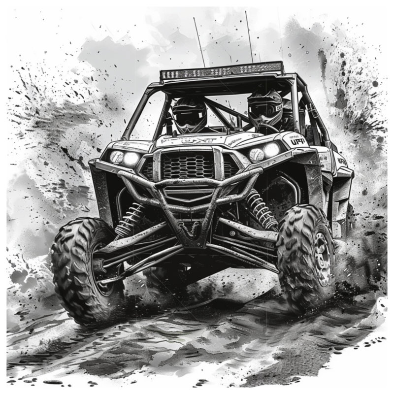 Toile tendue sur toile ATV - Décoration murale de véhicule en plusieurs tailles, 12 x 12 pouces