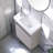 16"Modern Mini Wall Mounted Single Bathroom Vanity Set For Small Space-1184637368