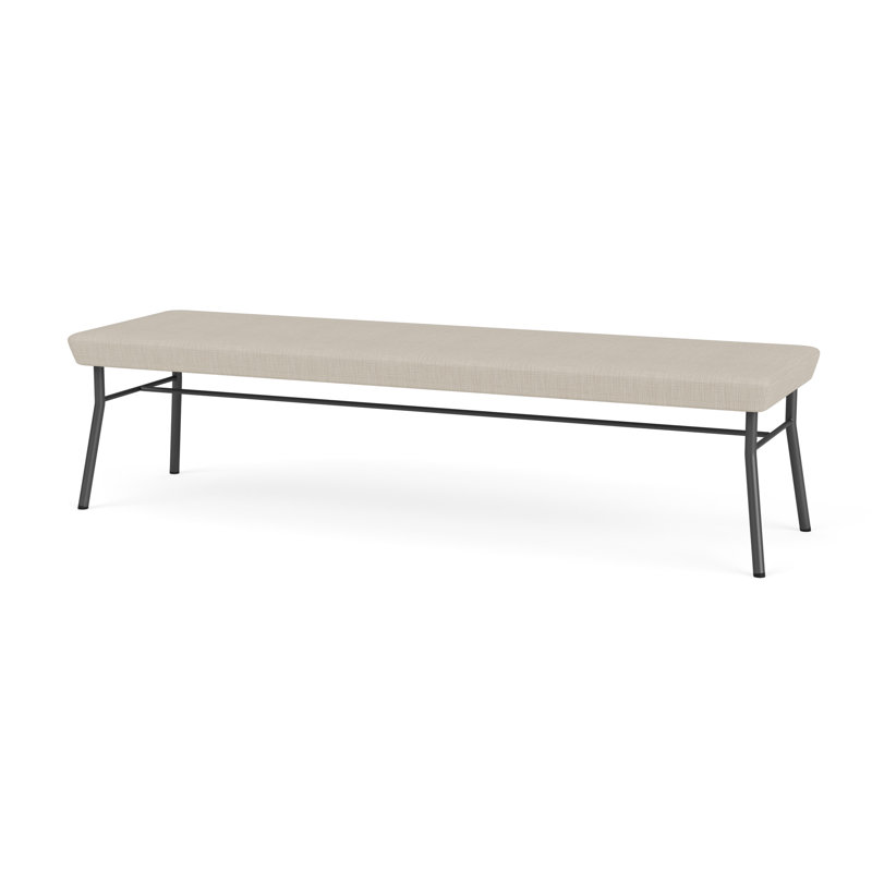 Banc en métal 3 places Chat, Gris anthracite, Plot Line neutre