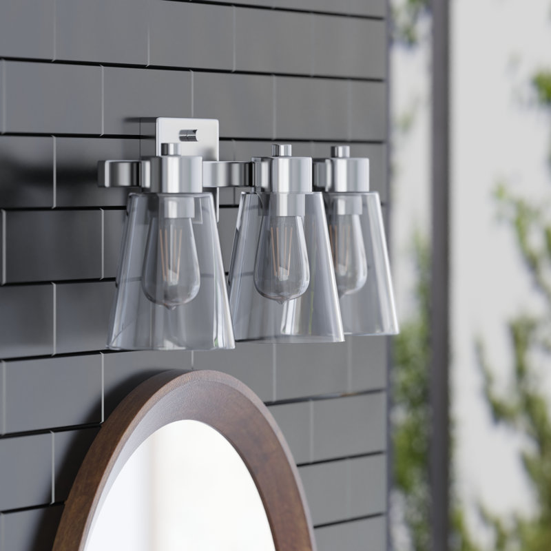 Éclairage pour meuble-lavabo Fairendale, Nickel, Clair