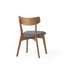 Ensemble de 2 chaises de salle à manger rembourrées Mid-Century-314819726