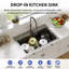 Deervalley 33" L X 22" W Drop-In Single Bowl 18-Gauge Stainless Steel Kitchen Sink With Bottom Grid