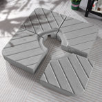 Learoy Heavy-Duty Patio Umbrella Base Plastic Free Standing Umbrella Base