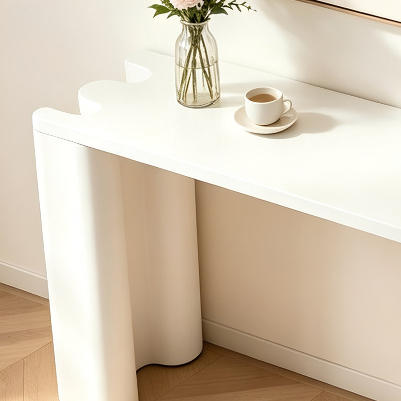 Console Luxury-Style Creative, 33.5" H x 63" W x 13.8" D, White, White, White