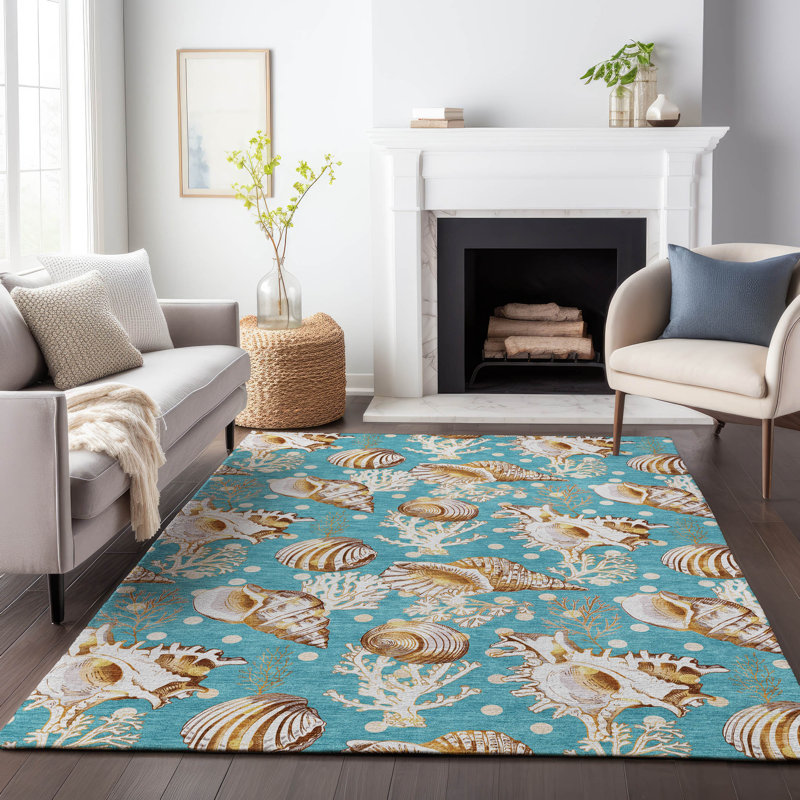 Tapis Cerrito AMF185 lavable à la machine de qualité supérieure, Rectangle 5 pi x 7 pi 6 po