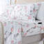  Ensemble de draps 100% flanelle Floral-5428108