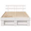 Bed Frame with Headboard Solid Pine Wood-1608597479-1608597482