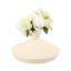 Ceramic Decorative Vase with Textured Floral Design - Modern Accent for Home Decor