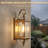 Copper Outdoor Wall Light with Beveled Clear Glass Satin Brass 18.5"H-1906708415-1906708352