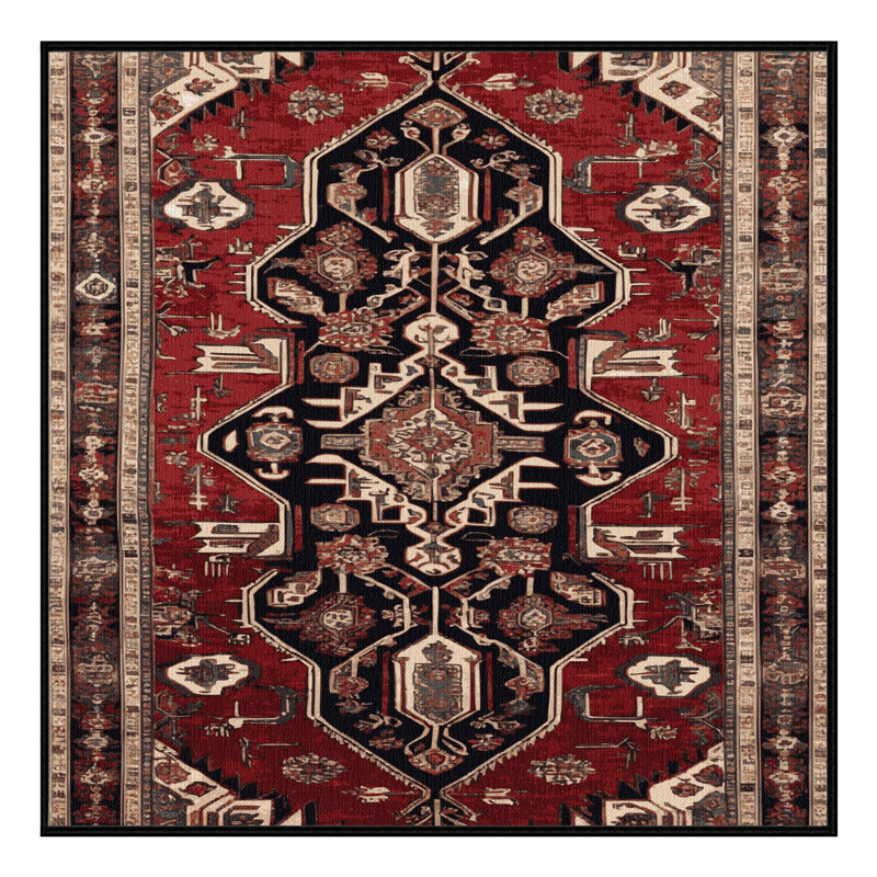 Tapis brun lavable à la machine