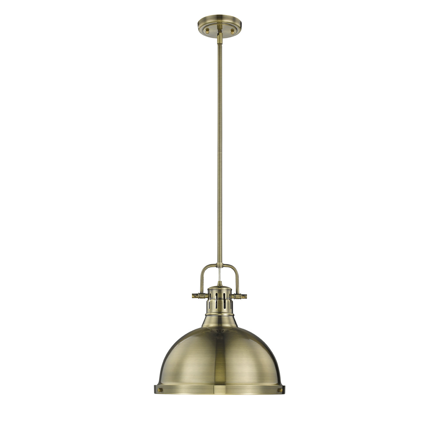 Calico Dimmable Single Light Pendant, Matte Black, Matte Black