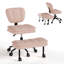 Fauteuil de yoga ergonomique pivotant à 360 ° en tissu Teddy-214837149
