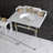 Kingston Brass Pemberton 30-Inch Carrara Marble Console Sink with Acrylic Legs (8-Inch, 3-Hole)-72887923