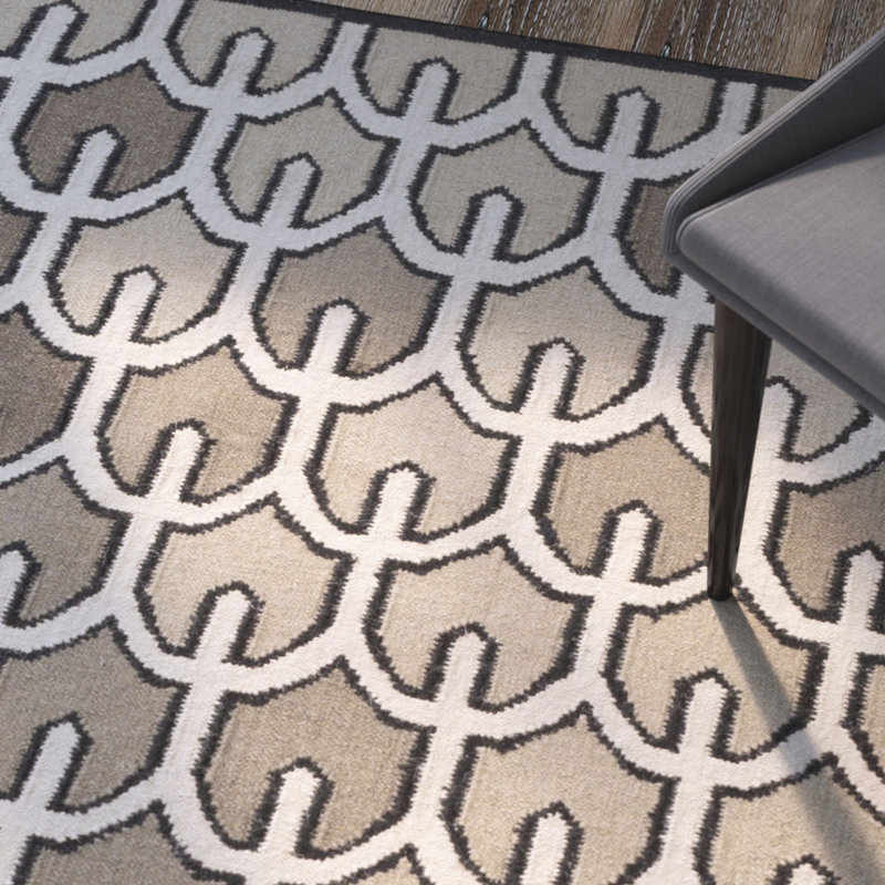 Criss Wool Geometric Indoor Rug, Rectangle 8' x 11'